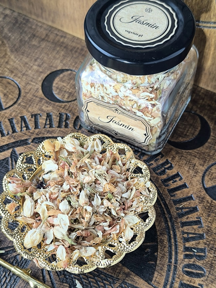 Kadzidło JAŚMIN – miłość, namiętność, zmysłowość, przyciąganie – słoik 120 ml - obrazek 2