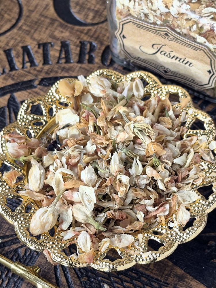 Kadzidło JAŚMIN – miłość, namiętność, zmysłowość, przyciąganie – słoik 120 ml - obrazek 3