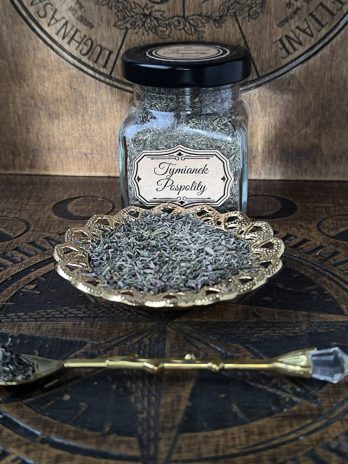 Kadzidło Tymianek – oczyszczanie, odwaga, ochrona, siła działania – słoik 120 ml