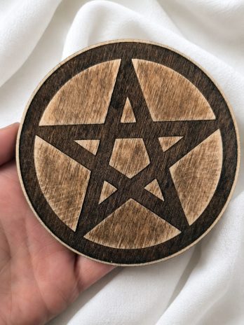 Podkładka Pentagram grawerowany 1 sztuka amulet