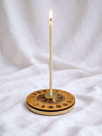 Świecznik na świece cerkiewne proszebne cienkie FAZY KSIĘŻYCA