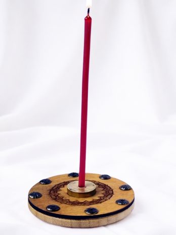 Świecznik na świece cerkiewne proszebne cienkie ORNAMENT