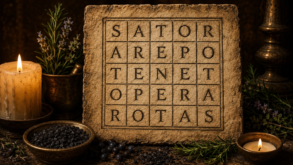 You are currently viewing Kwadrat SATOR, starożytny palindrom ochronny i jego znaczenie w magii