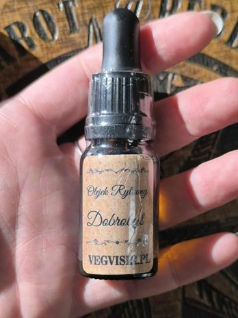 Olejek Rytualny DOBROBYT 10 ml, z pipetą, zaklęty – obfitość, powodzenie, szczęście w finansach