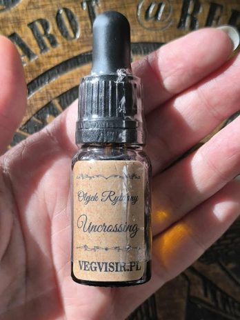 Olejek Rytualny UNCROSSING 10 ml, z pipetą, zaklęty – oczyszczenie, odcięcie, uwolnienie