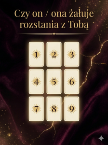 Wróżba rozkład Czy on ona żałuje rozstania z Tobą.