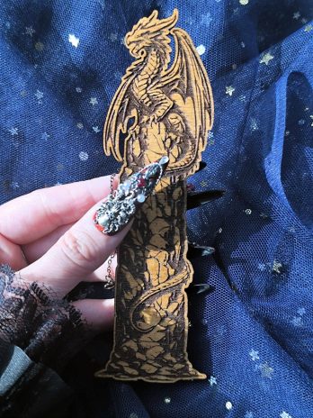 Zakładka do książki mini Smok na kamiennej kolumnie