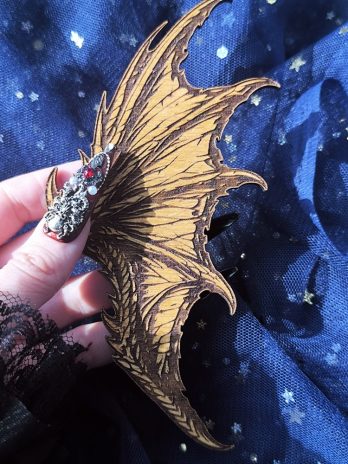 Zakładka do książki mini skrzydło Smoka Ilyryjskie