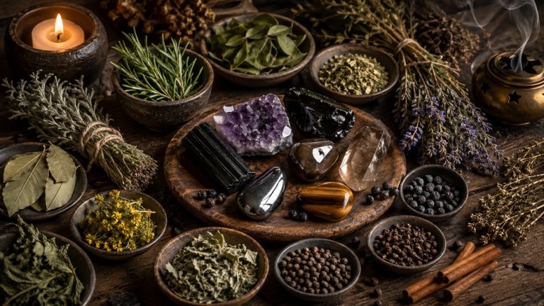 Read more about the article Kamienie, zioła i przyprawy ochronne. Ściąga