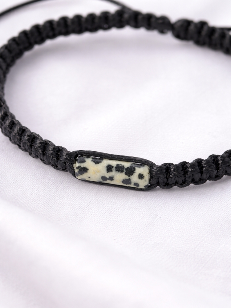 Twoja Wiedźmowa Bransoletka - Jaspis dalmatyński MĘSKA damska ENERGIA, sukces, odwaga - obrazek 2