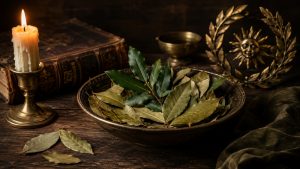 Read more about the article Liść laurowy w magii. Zioło zwycięstwa, ochrony i jasnej intencji.